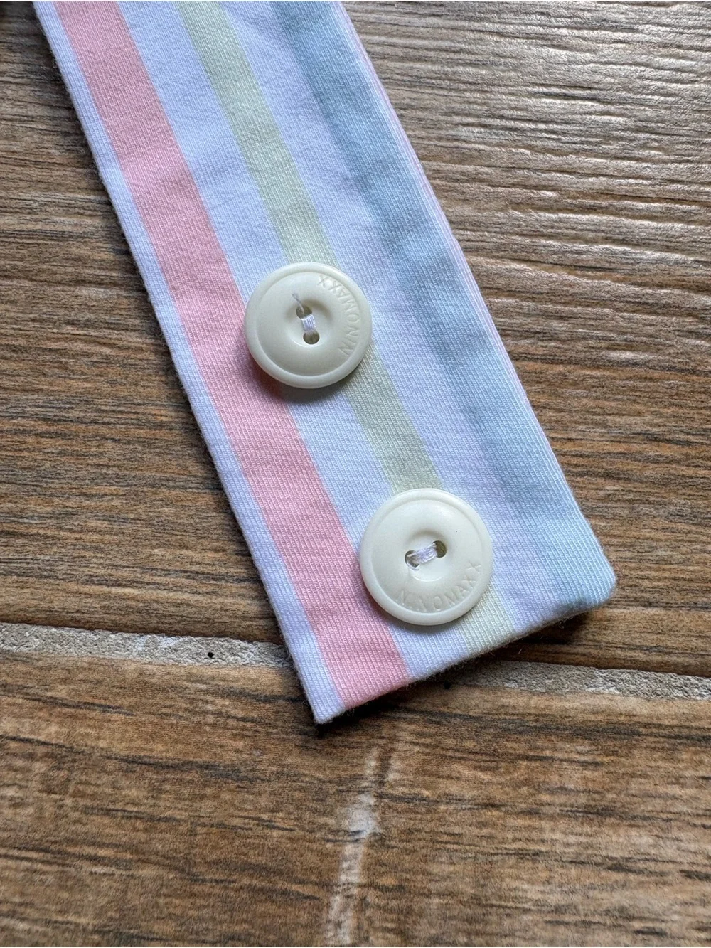 Striped Pastel Bunny Smocked Shortalls - Pink, Green & White